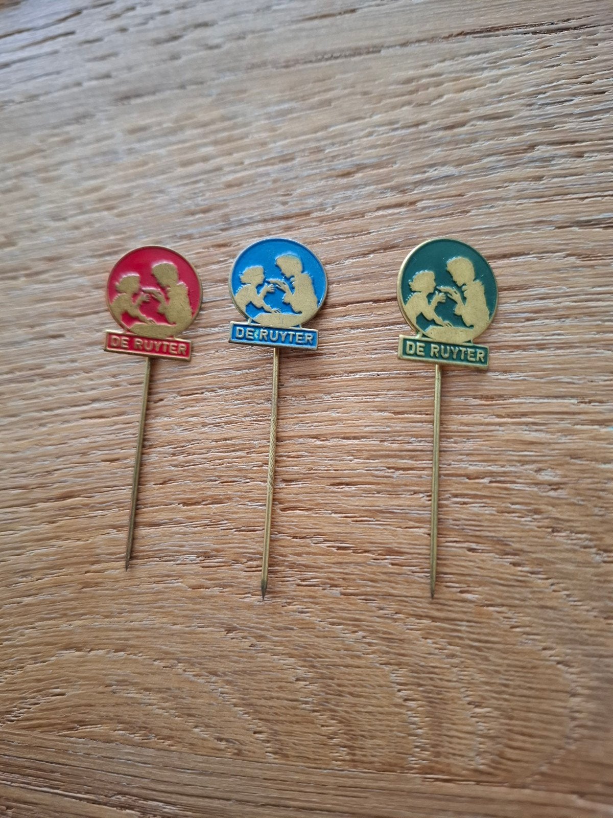 Vintage speldjes pins prikkers De Ruyter, Verzamelen, Ophalen of Verzenden