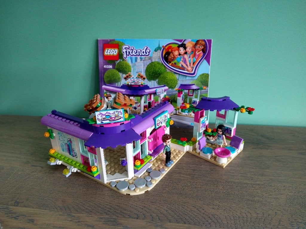 Lego Friends 41336 Emma's Kunstcafé kunstenaar café, Lego, Friends, Ophalen of Verzenden, Zo goed als nieuw