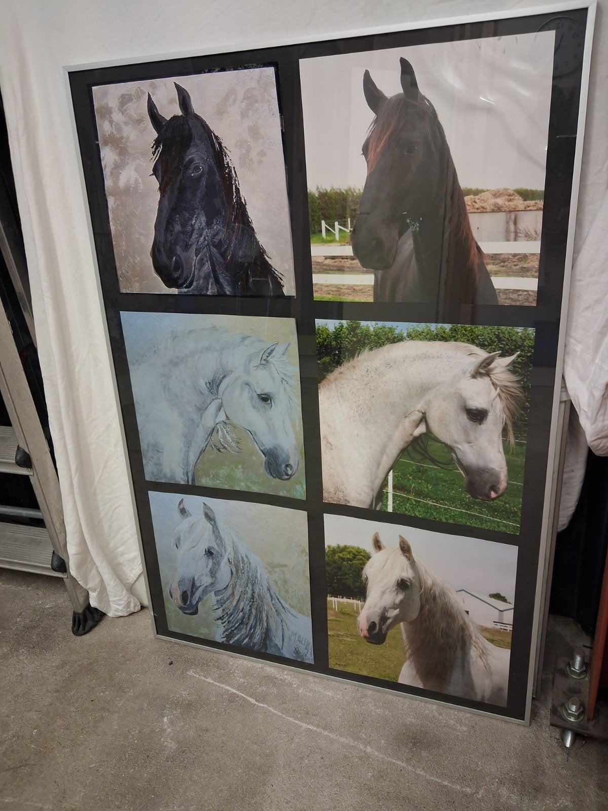 Paarden, Huis en Inrichting, Ophalen, Minder dan 50 cm, Schilderij, Minder dan 50 cm