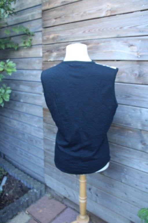 Top zwart/ beige Burberry London mt XL Vaste prijs, Zwart, Maat 46/48 (XL) of groter, Ophalen of Verzenden, Zo goed als nieuw