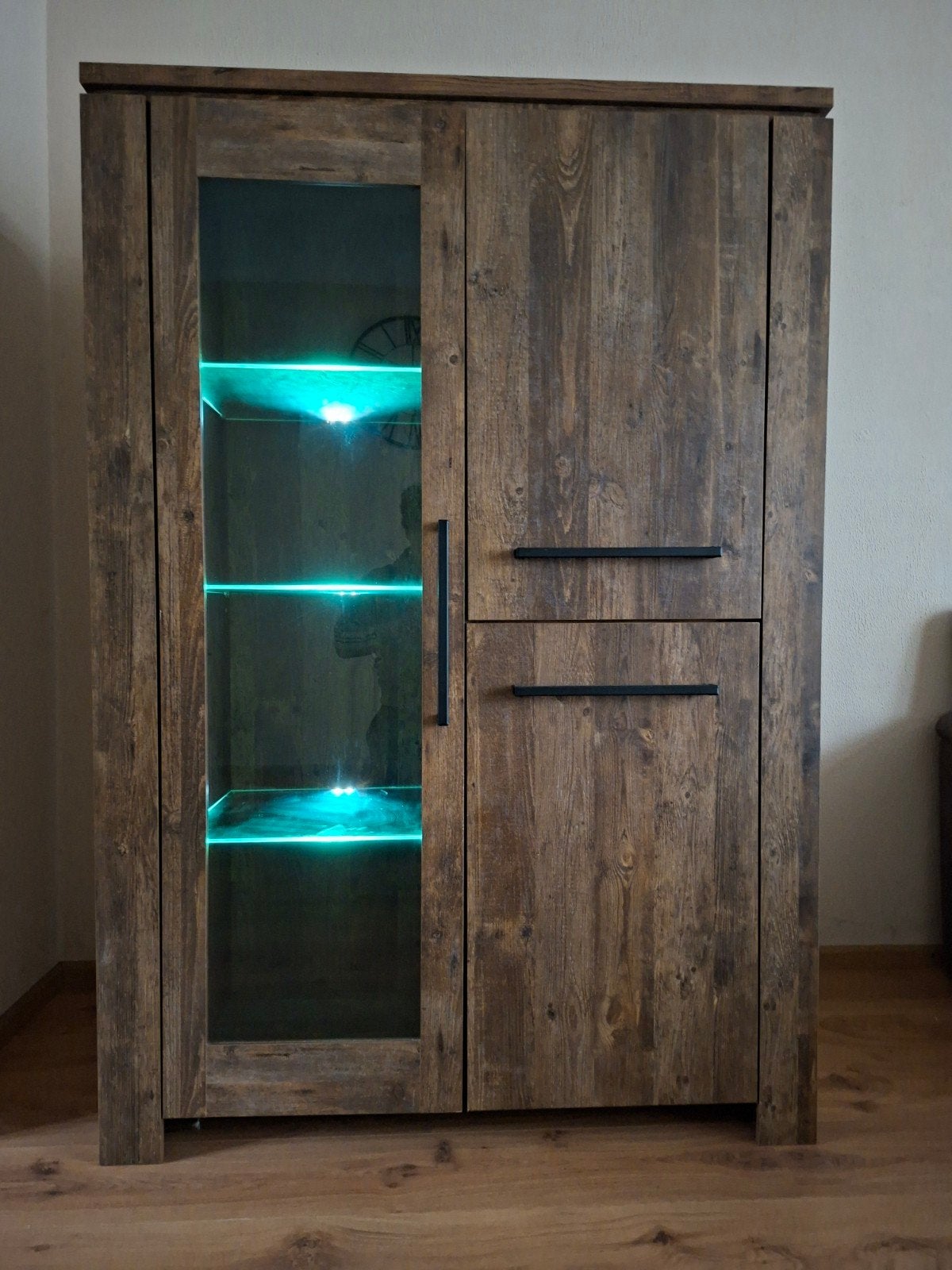Kast boekenkast buffetkast inclusief verlichting, Ophalen, Gebruikt, 25 tot 50 cm, 200 cm of meer