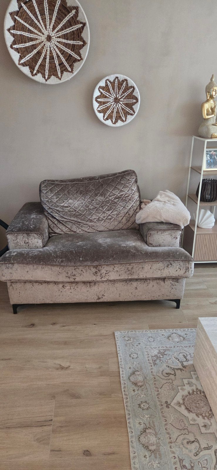 Croco Love Seat - Comfortabel met gebruikerssporen, Ophalen, Gebruikt, Tweepersoons, Stof