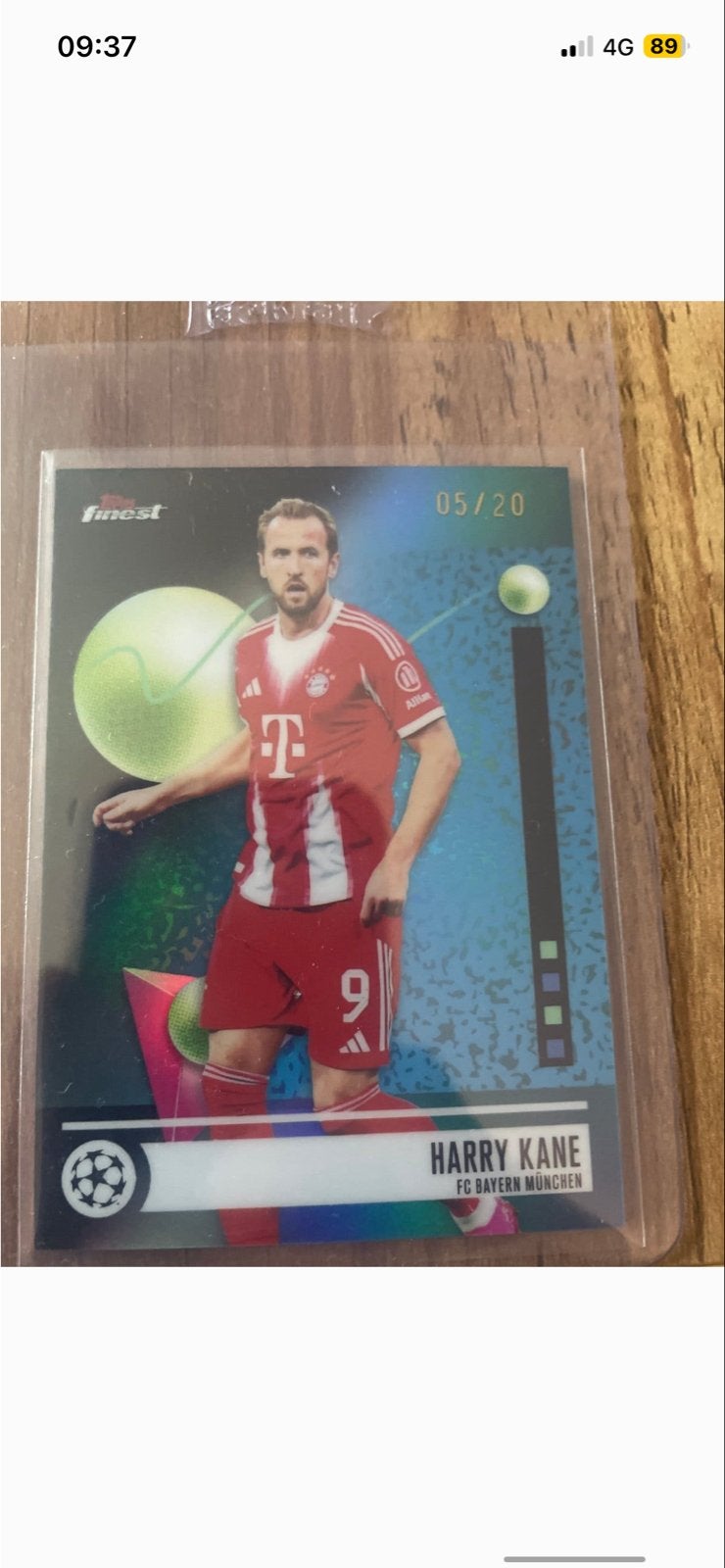 Topps Harry Kane Finest FC Bayern München Spelerskaart 05/20, Ophalen of Verzenden, Zo goed als nieuw, Buitenlandse clubs, Spelerskaart