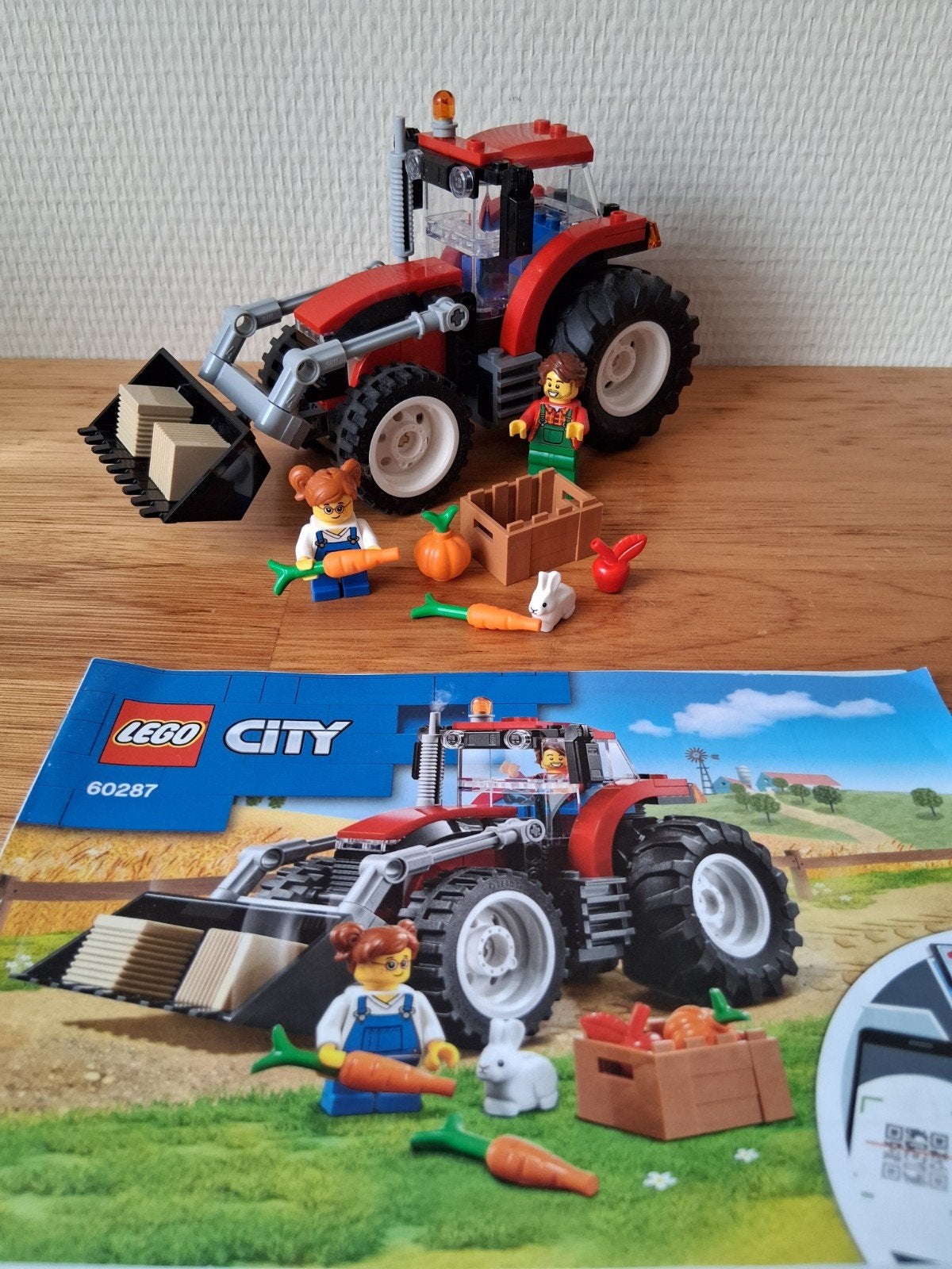 lego city grote tractor 60287 complete set met boekje, City, Lego, Ophalen of Verzenden, Zo goed als nieuw