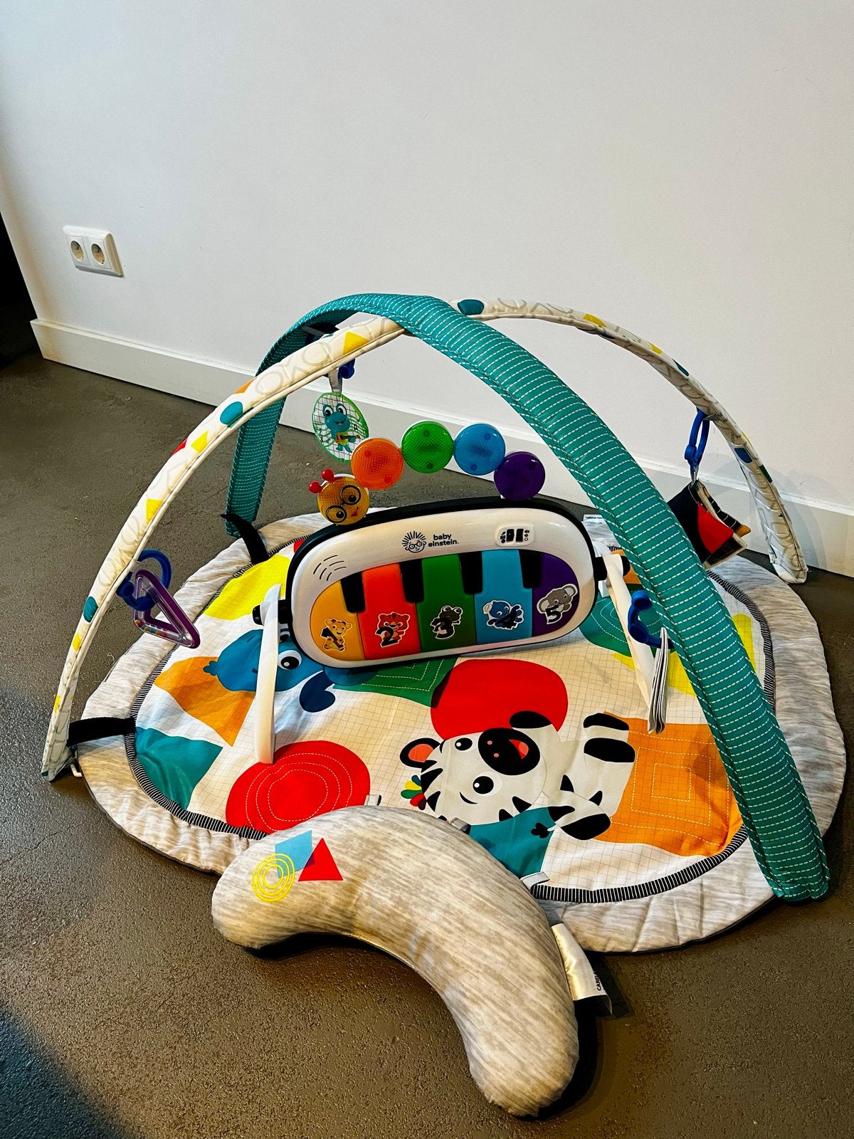 Baby Einstein 4-in-1 Kickin' Tunes Muziek Speelkleed, Ophalen, Zo goed als nieuw, Speelkleed, Met licht
