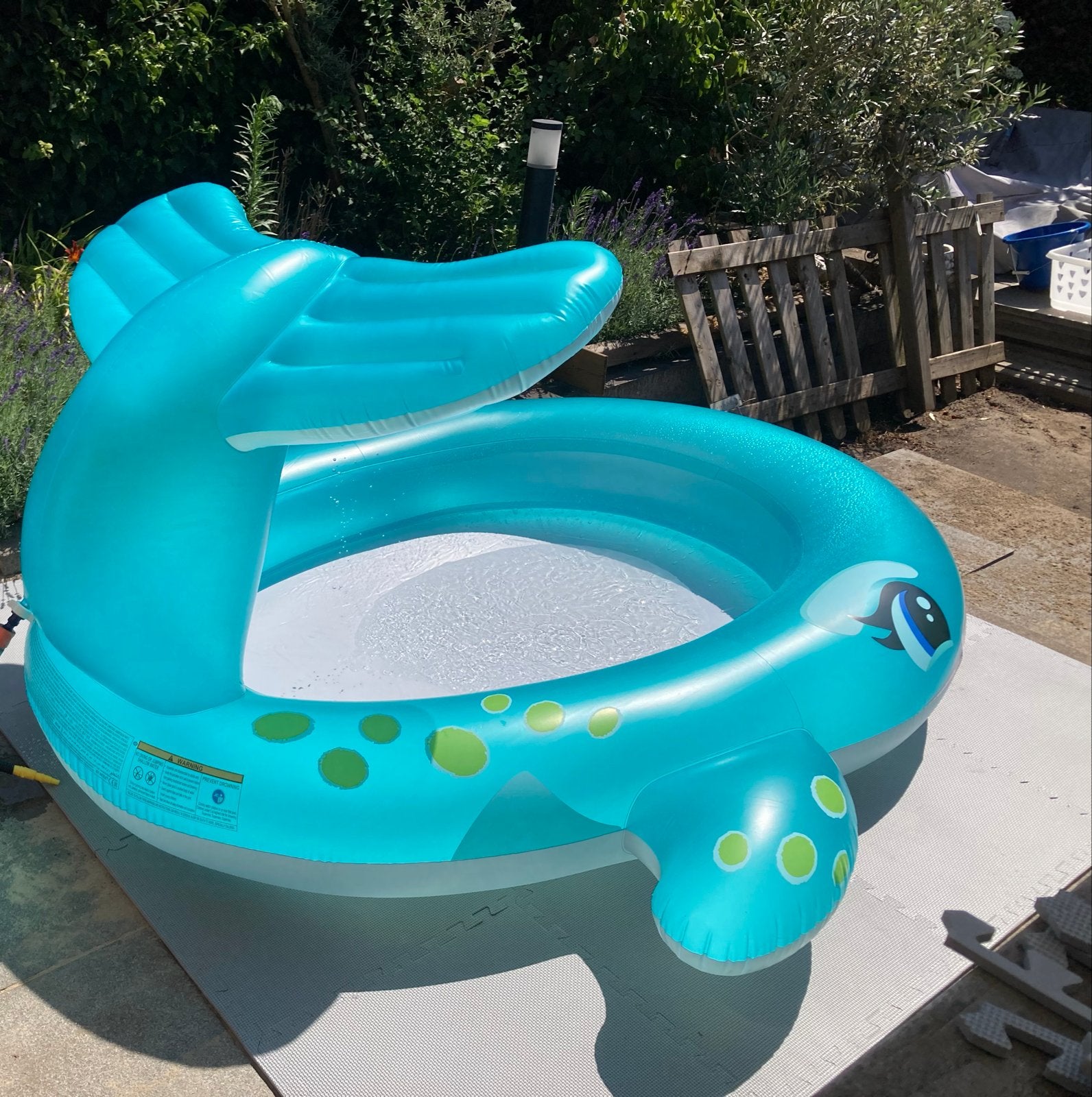 Opblaasbaar kinderzwembadje (walvis), Ophalen, Minder dan 80 cm, Opblaaszwembad, Zo goed als nieuw