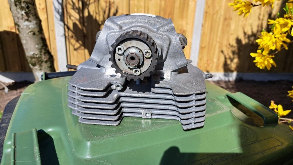 Ducati desmo kop, Ophalen, Gebruikt