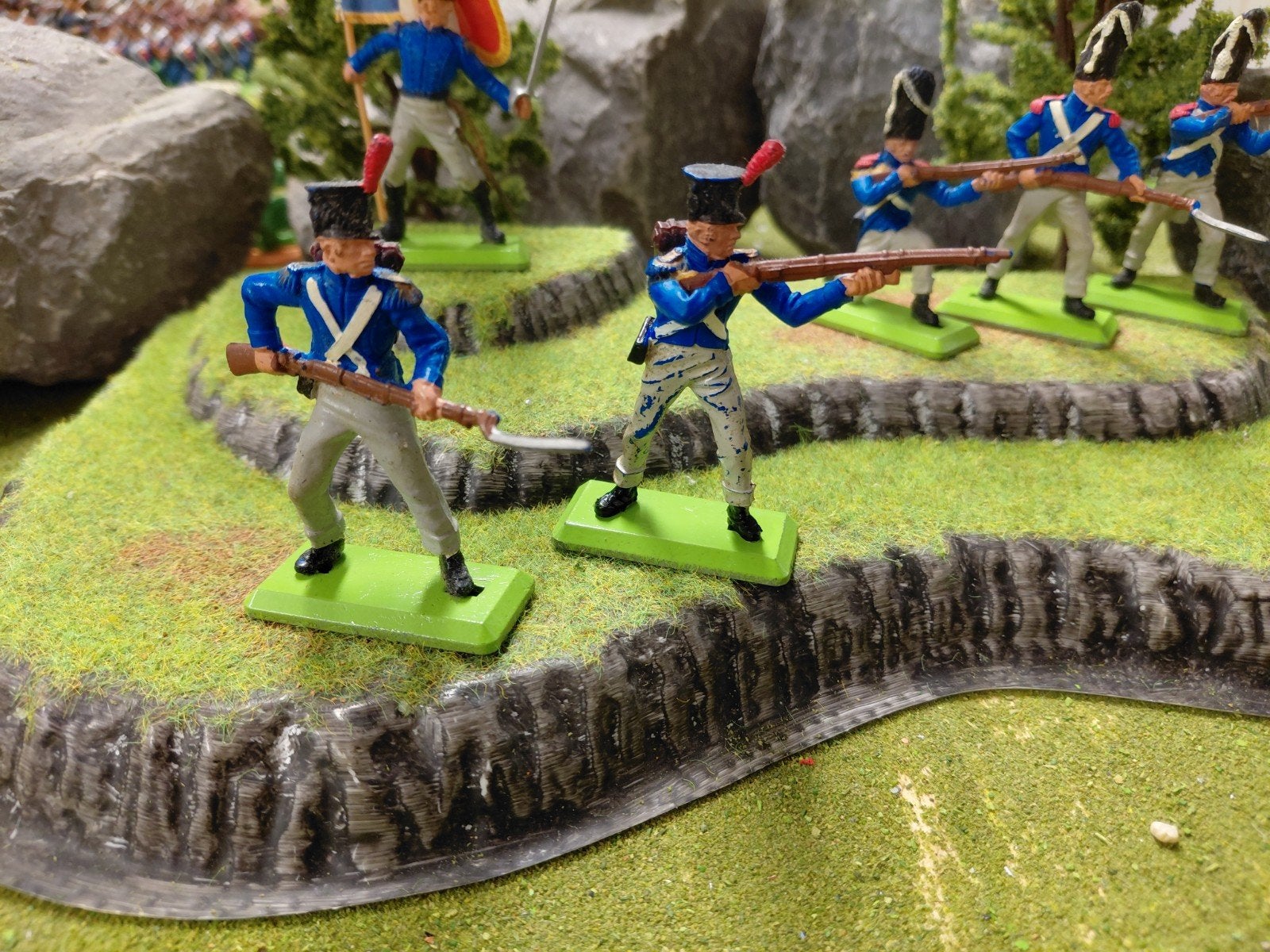 Britains Deetail figuren Waterloo  Franse infanterie, Ophalen of Verzenden, Zo goed als nieuw, 1:50 of kleiner