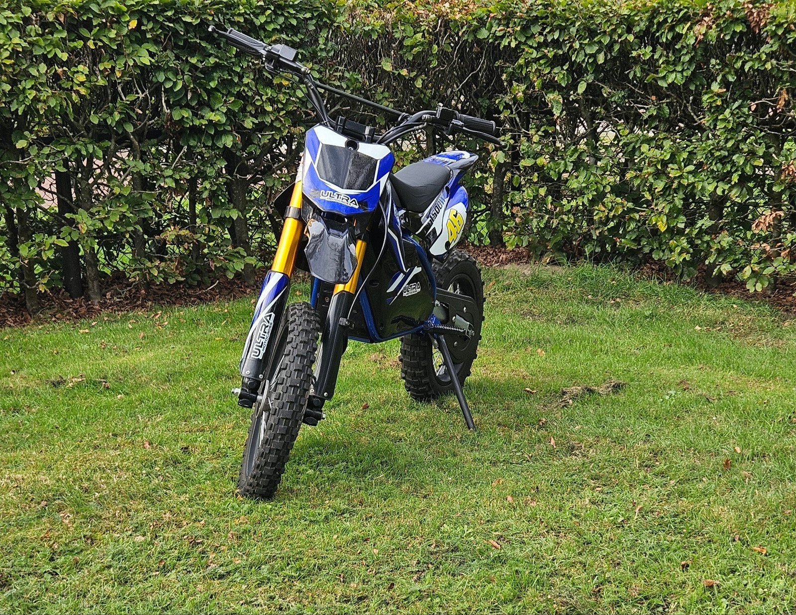 Ultra pitbike 1500w - met helm, Fietsen en Brommers, Ophalen, Ultra Motocross, Schijfrem, Pitbike