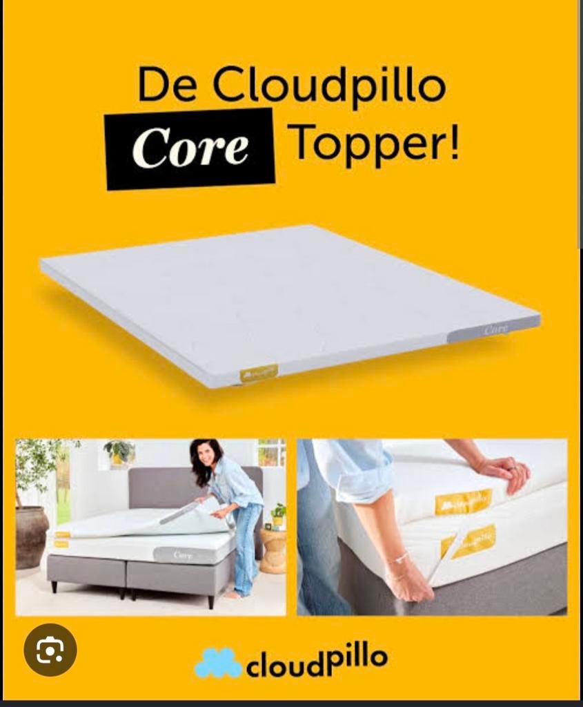 Cloudpillo Core Topper 90x200cm - Z.G.A.N., Huis en Inrichting, Slaapkamer | Matrassen en Bedbodems, 90 cm, Eenpersoons, Ophalen of Verzenden