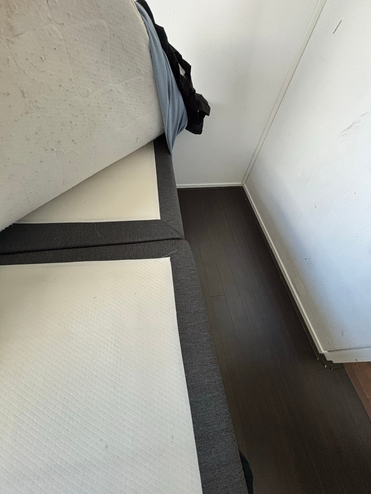 Tweepersoons boxspring 160x200 cm met matras en topper, Ophalen, Gebruikt, Tweepersoons, 200 cm