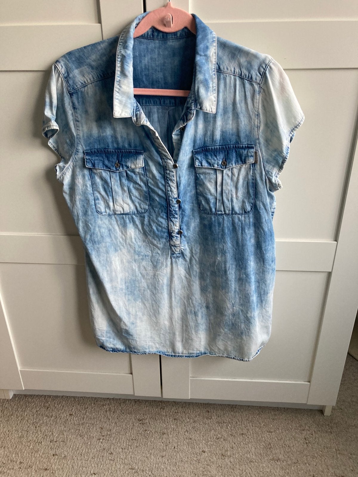 Spijker blouse, Kleding | Dames, Ophalen of Verzenden, Gedragen, Maat 38/40 (M), Blauw