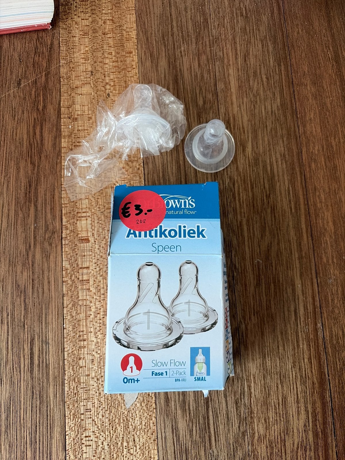 Dr. Brown's Antikoliek Speen - Fase 1 Slow Flow (2-Pack), Ophalen, Nieuw