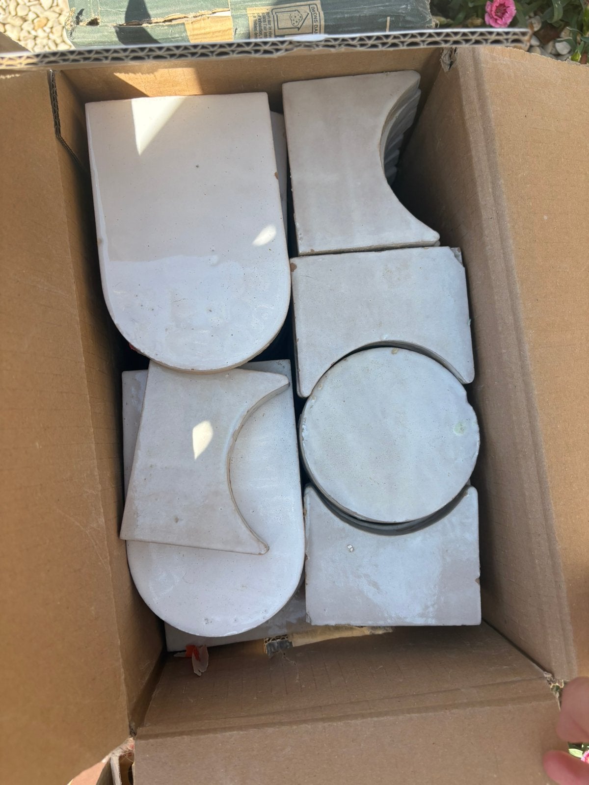 Platta soleil tegels zellige ecru, Ophalen, Nieuw, Minder dan 20 cm, Minder dan 5 m²