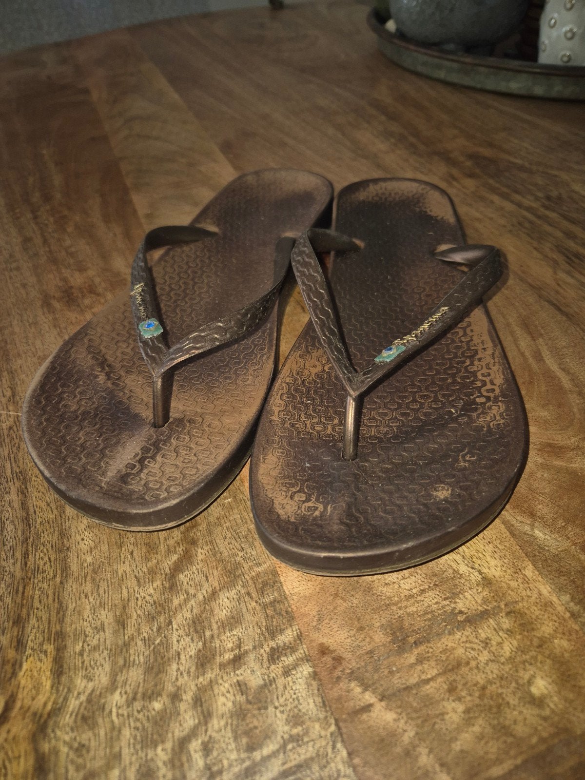 Bronzen Ipanema slippers maat 40, Slippers, Bruin, Ophalen of Verzenden, Ipanema