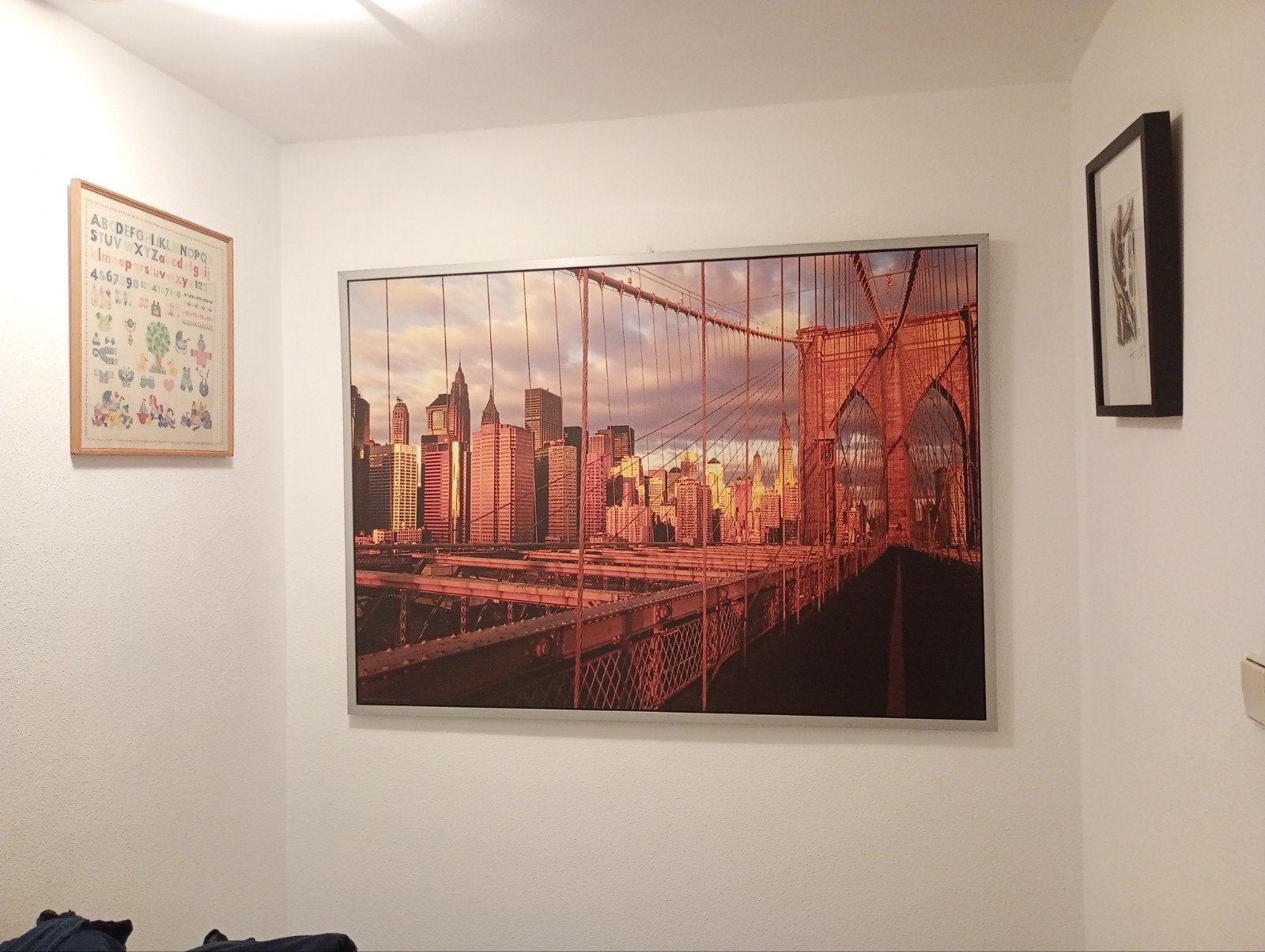 Schilderij groot New York Brooklyn Bridge 140 x 100, Ophalen, Nieuw, 125 cm of meer, Schilderij