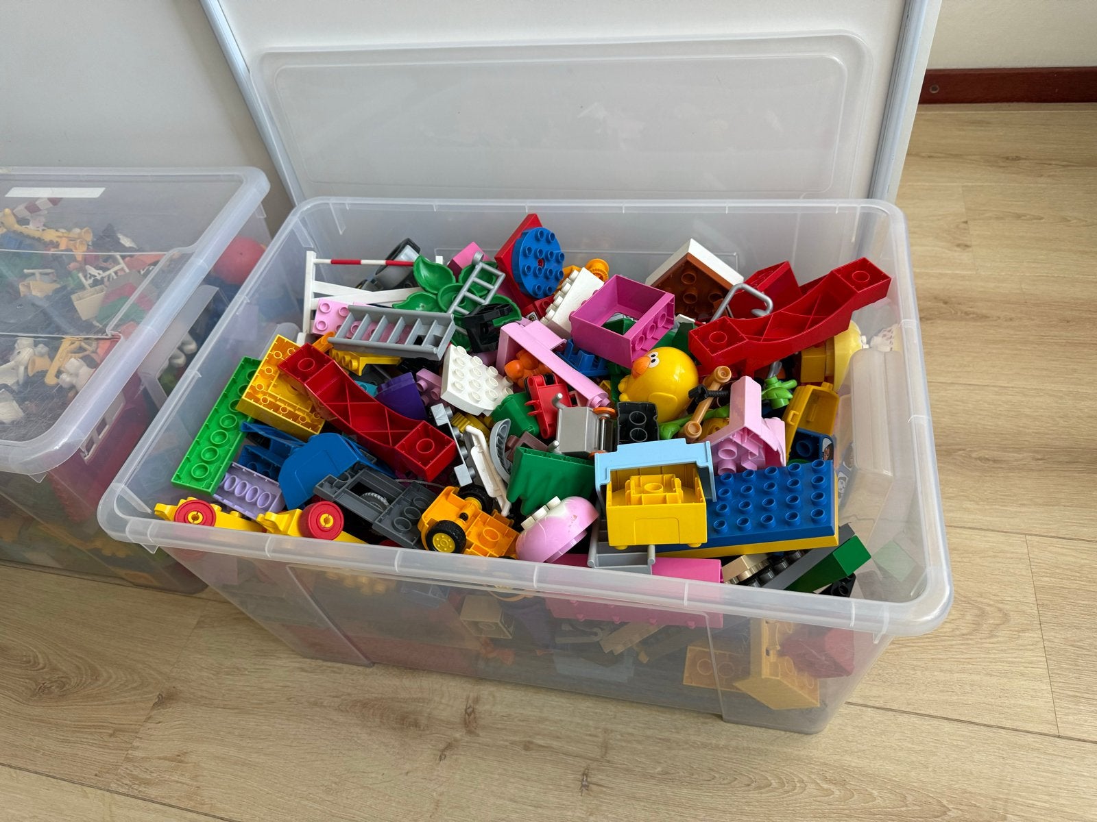 Grote partij LEGO Duplo - Losse stenen en voertuigen, Inclusief minifiguren, Gebruikt, Ophalen of Verzenden, Duplo
