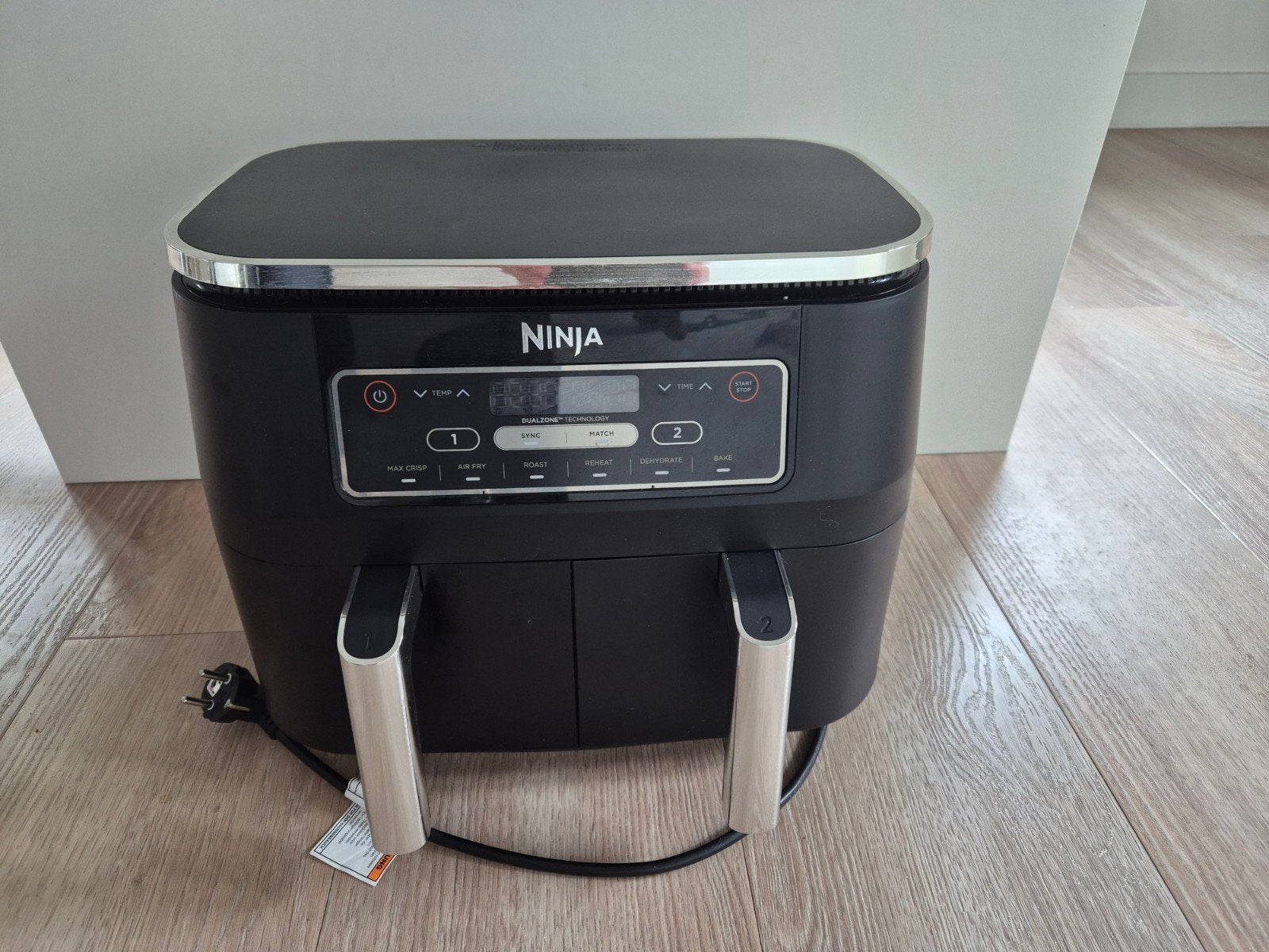 Ninja Foodi Dual Zone Airfryer AF300EU - Zo goed als nieuw, Witgoed en Apparatuur, Ophalen of Verzenden, Zo goed als nieuw, Airfryer XXL