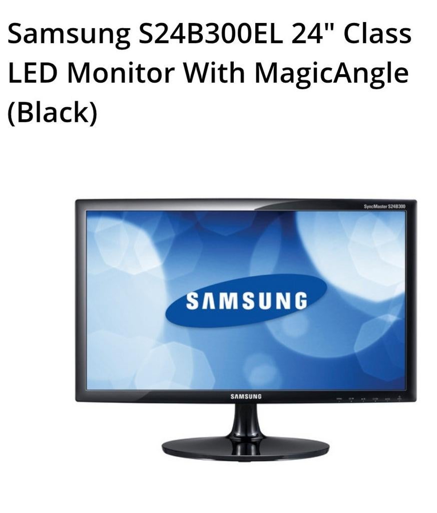 Samsung S24B300EL 24" LED Monitor met MagicAngle, Computers en Software, Monitoren, Ophalen of Verzenden
