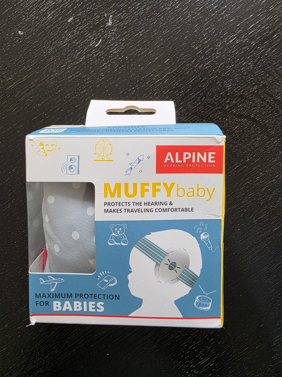 Alpine Muffy Baby gehoorbescherming, Kinderen en Baby's, Overige Kinderen en Baby's, Ophalen of Verzenden, Zo goed als nieuw