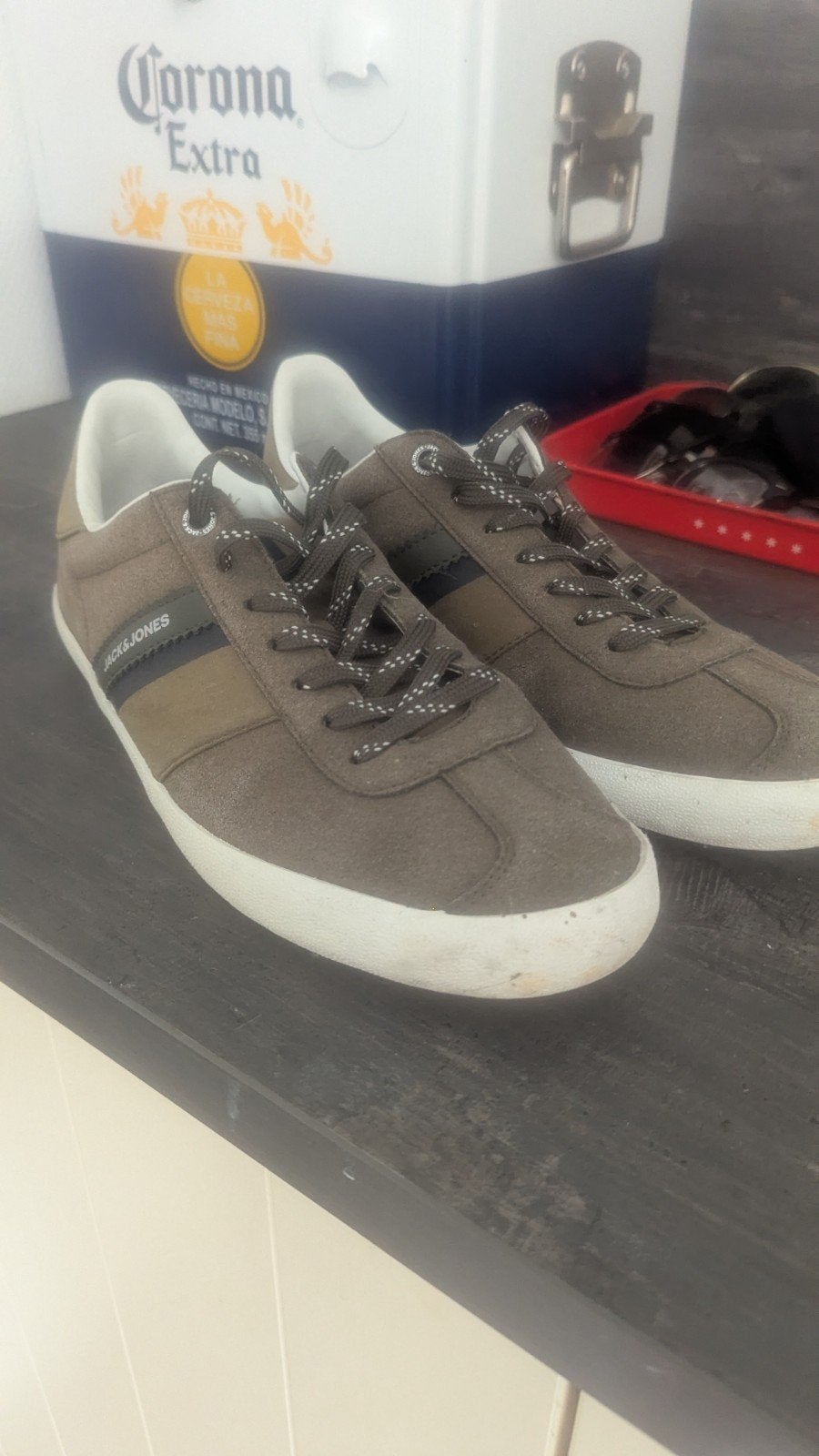 Jack & Jones sneakers maat 45, Bruin, Ophalen of Verzenden, Sneakers of Gympen, Gedragen