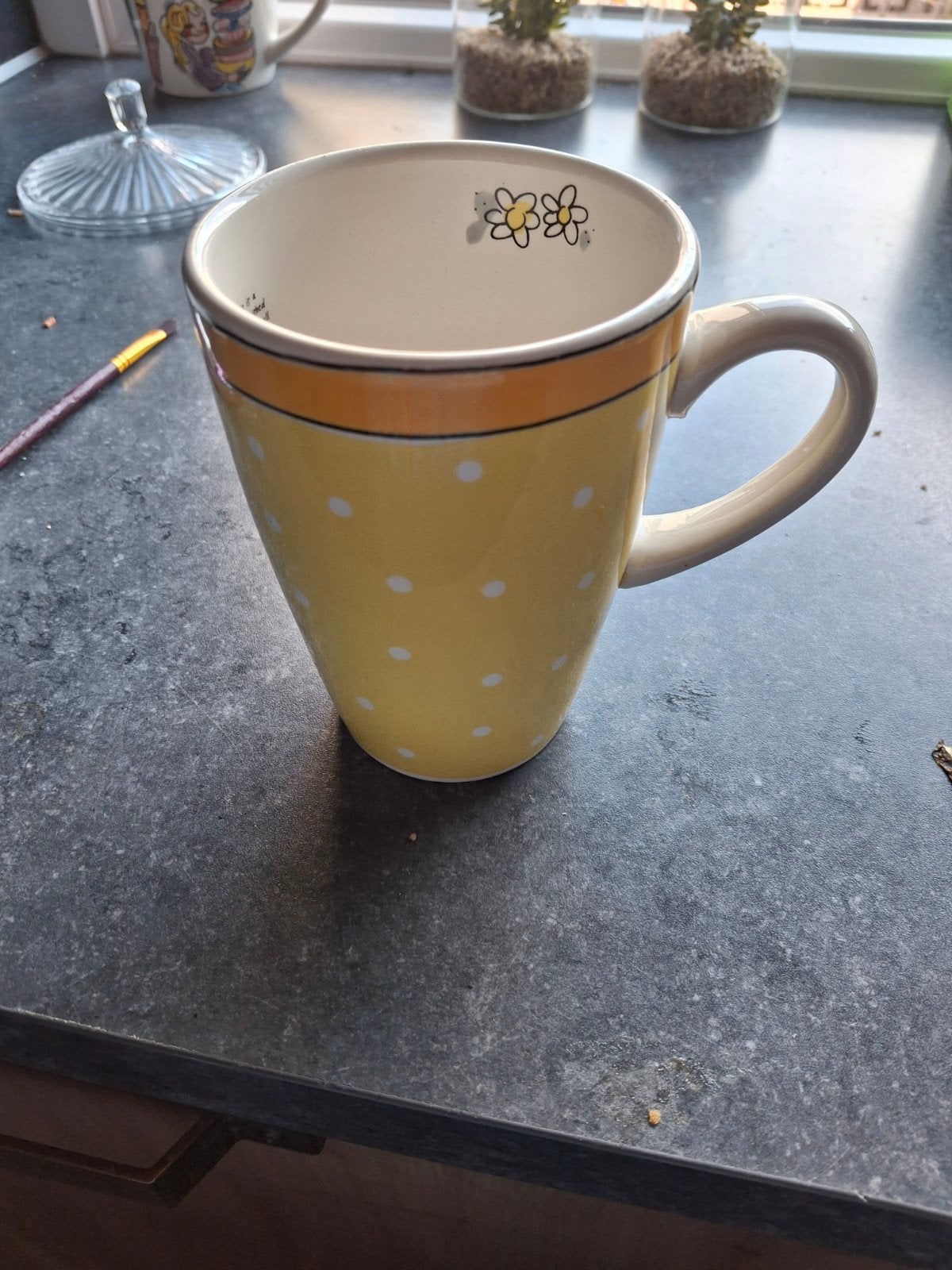 blond mok groot, Ophalen, Zo goed als nieuw, Kop(pen) en/of Schotel(s), Aardewerk