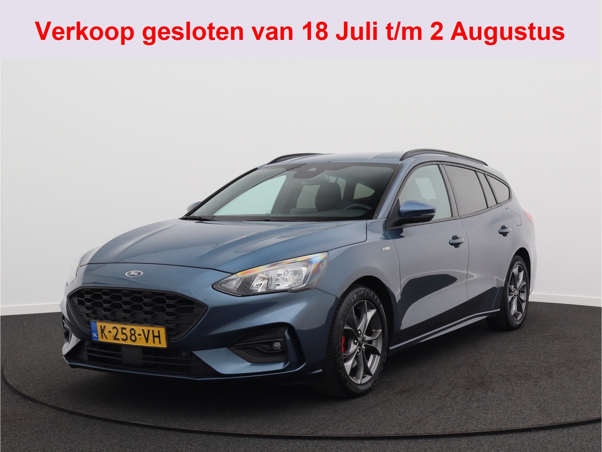 Ford FOCUS Wagon 1.0 EcoBoost Hybrid ST Line X Business/ com, Auto's, Ford, Stof, Gebruikt, Blauw, Origineel Nederlands