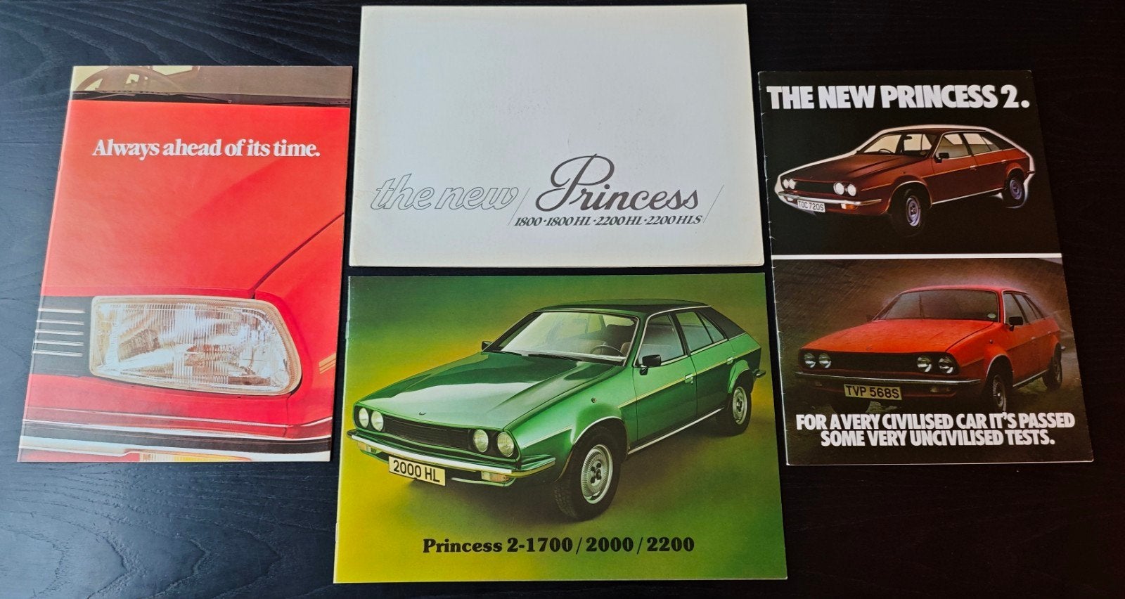 Princess en New Princess 2 vier brochures, Ophalen of Verzenden, Gelezen, Overige merken, British Leyland