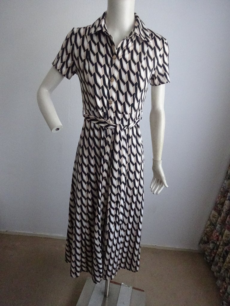By Swan midi jurk mt S, Kleding | Dames, Overige kleuren, Verzenden, Zo goed als nieuw, Maat 36 (S)