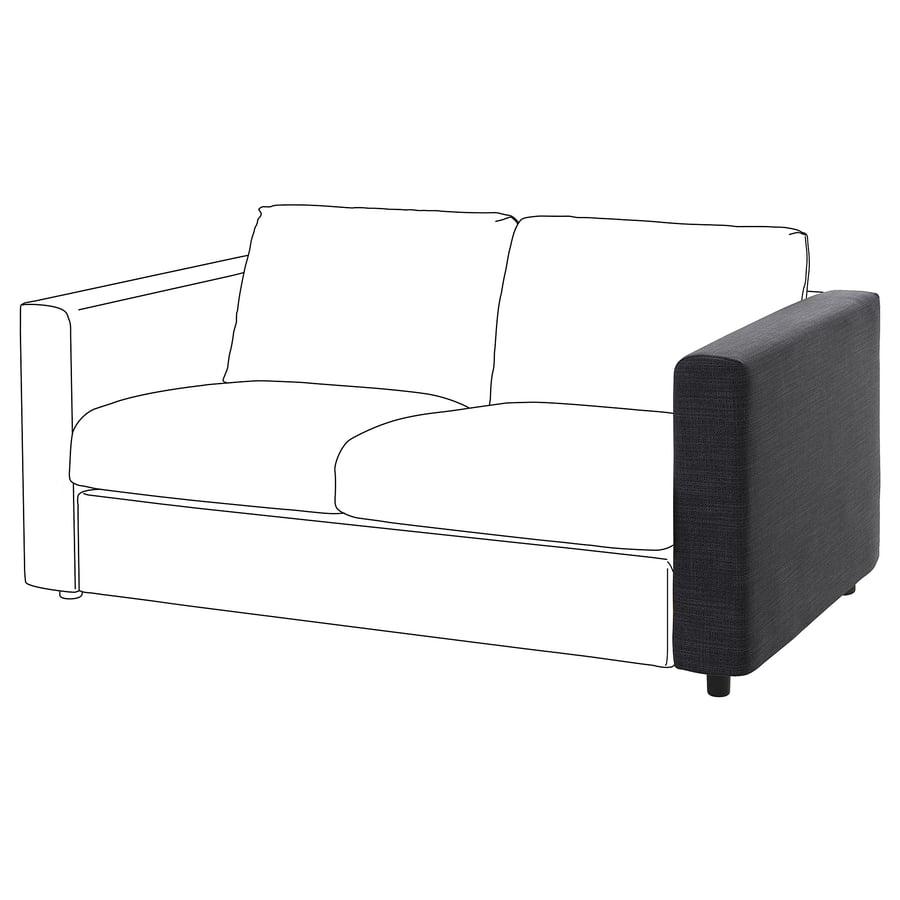 IKEA VIMLE armleuning hoezen 2x hillared  antraciet nieuw, Huis en Inrichting, Ophalen of Verzenden, Nieuw, 75 tot 100 cm, Minder dan 50 cm