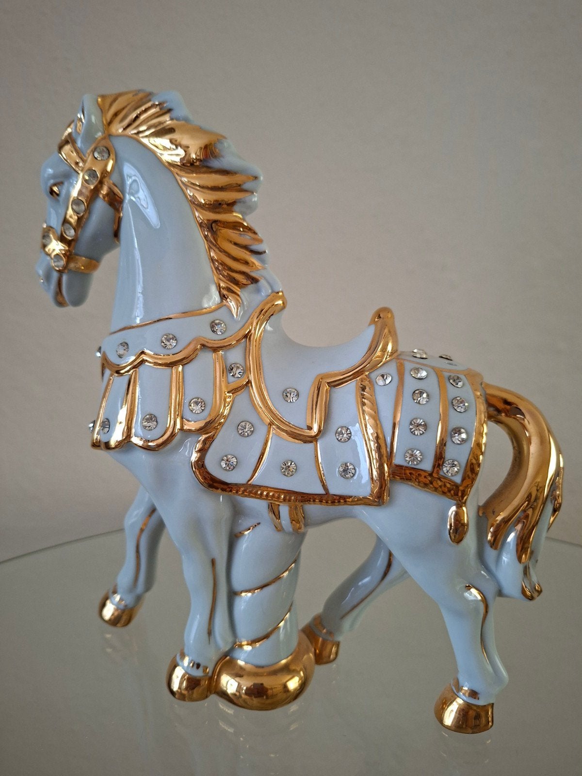 Capodimonte Carrousel Paard met Swarovski steentjes, Ophalen, Gebruikt, Dier
