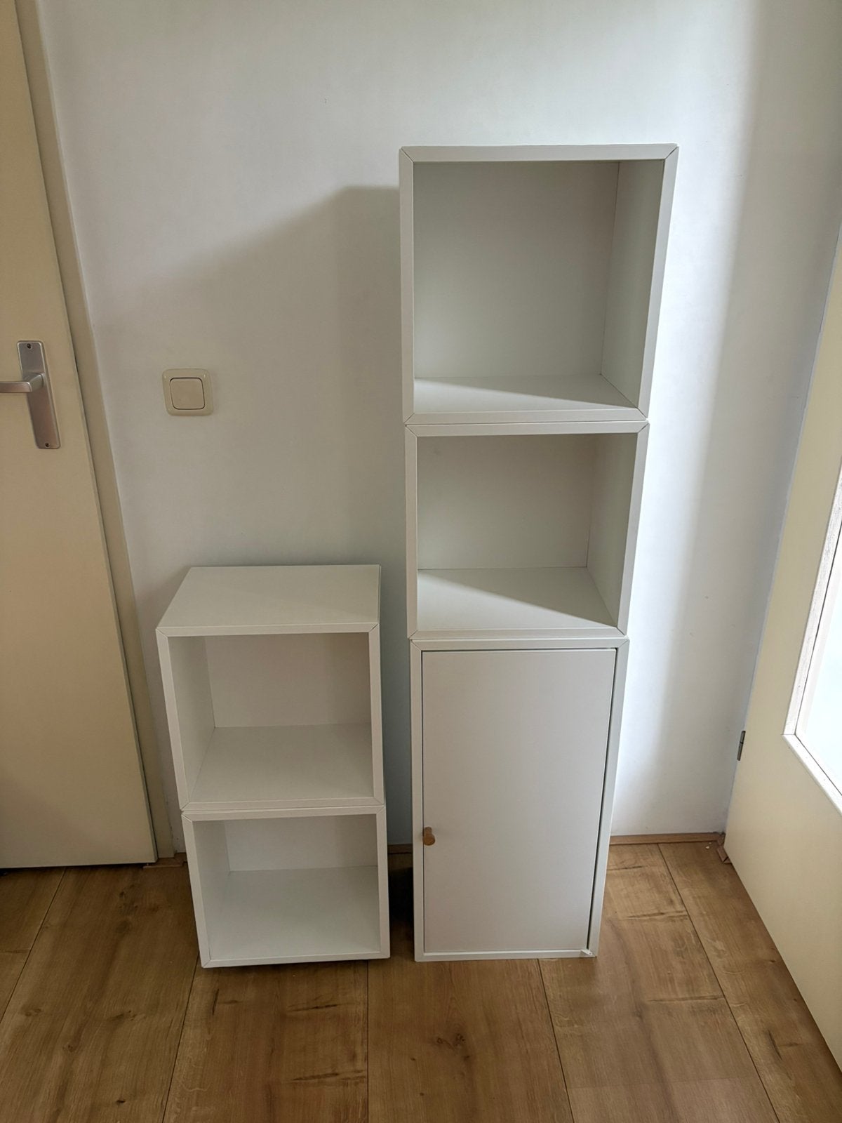 Set van 5x nette Ikea eket wandkastjes inc. rails, Huis en Inrichting, Kasten | Wandmeubels, Gebruikt, Minder dan 100 cm, Minder dan 150 cm