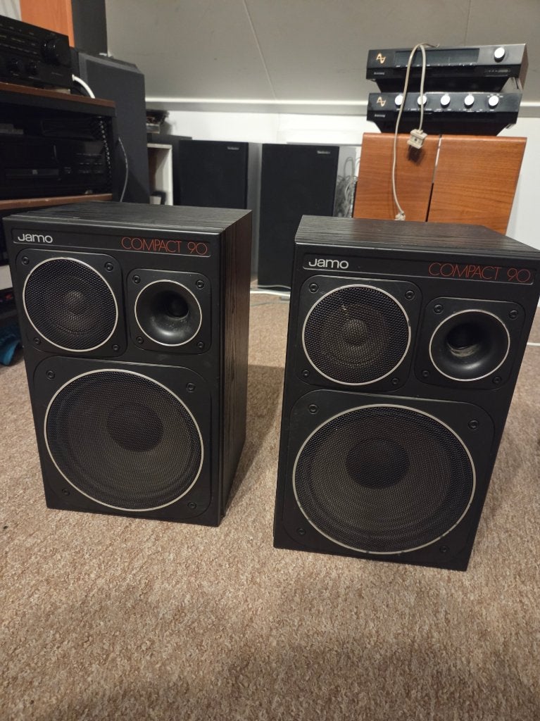 Jamo Compact 90 speakers, Audio, Tv en Foto, Luidsprekers, Ophalen, Stereo speakers, Gebruikt, 60 tot 120 watt