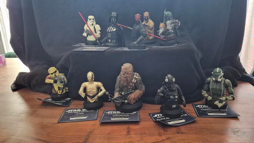 Star wars borst beelden lot, Ophalen of Verzenden, Zo goed als nieuw, Actiefiguurtje