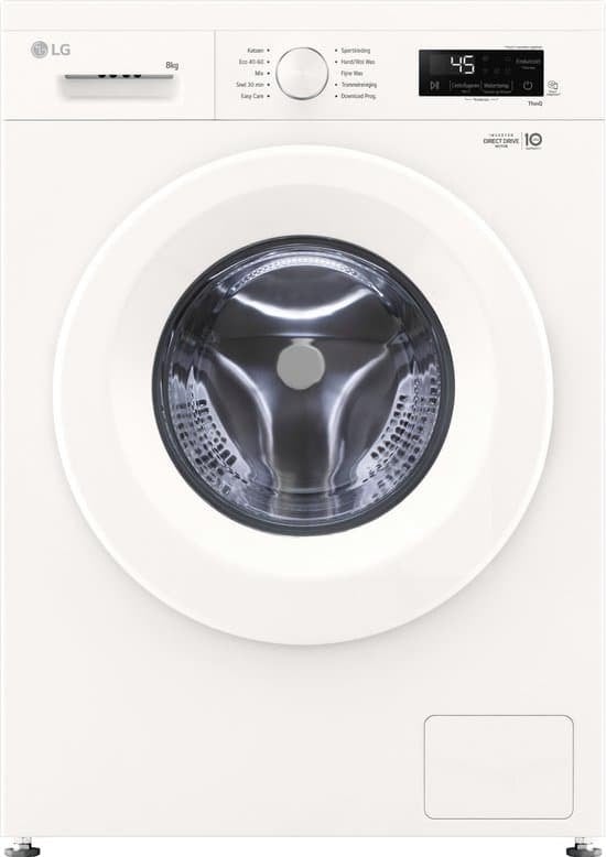 LG Wasmachine F4X1008NWH - 8 kg, Triple J Online, Info@triplejonline.nl, De Spinnekop 9