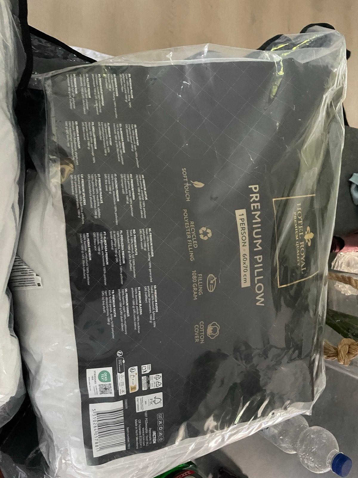 2 nieuwe hoofdkussens 60x70cm - Hotel Royal Premium, Ophalen, Nieuw, Wit, Rechthoekig