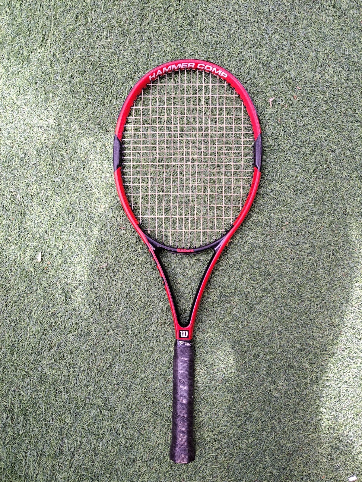 Wilson Hammer Comp L3 tennisracket Rood-Zwart, Sport en Fitness, Tennis, Gebruikt, Ophalen of Verzenden, Wilson, Racket