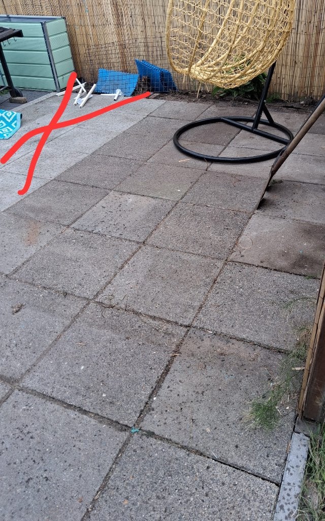 Gratis 50x50 tuintegels, Tuin en Terras, Ophalen, Gebruikt, Beton, Terrastegels