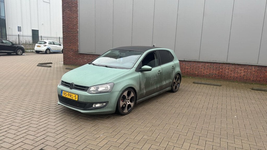 Volkswagen Polo 1.2 TDI BlueMotion Comfortline GTI Look Grij, Auto's, Volkswagen, Bedrijf, Te koop, Polo, ABS, Airbags, Airconditioning