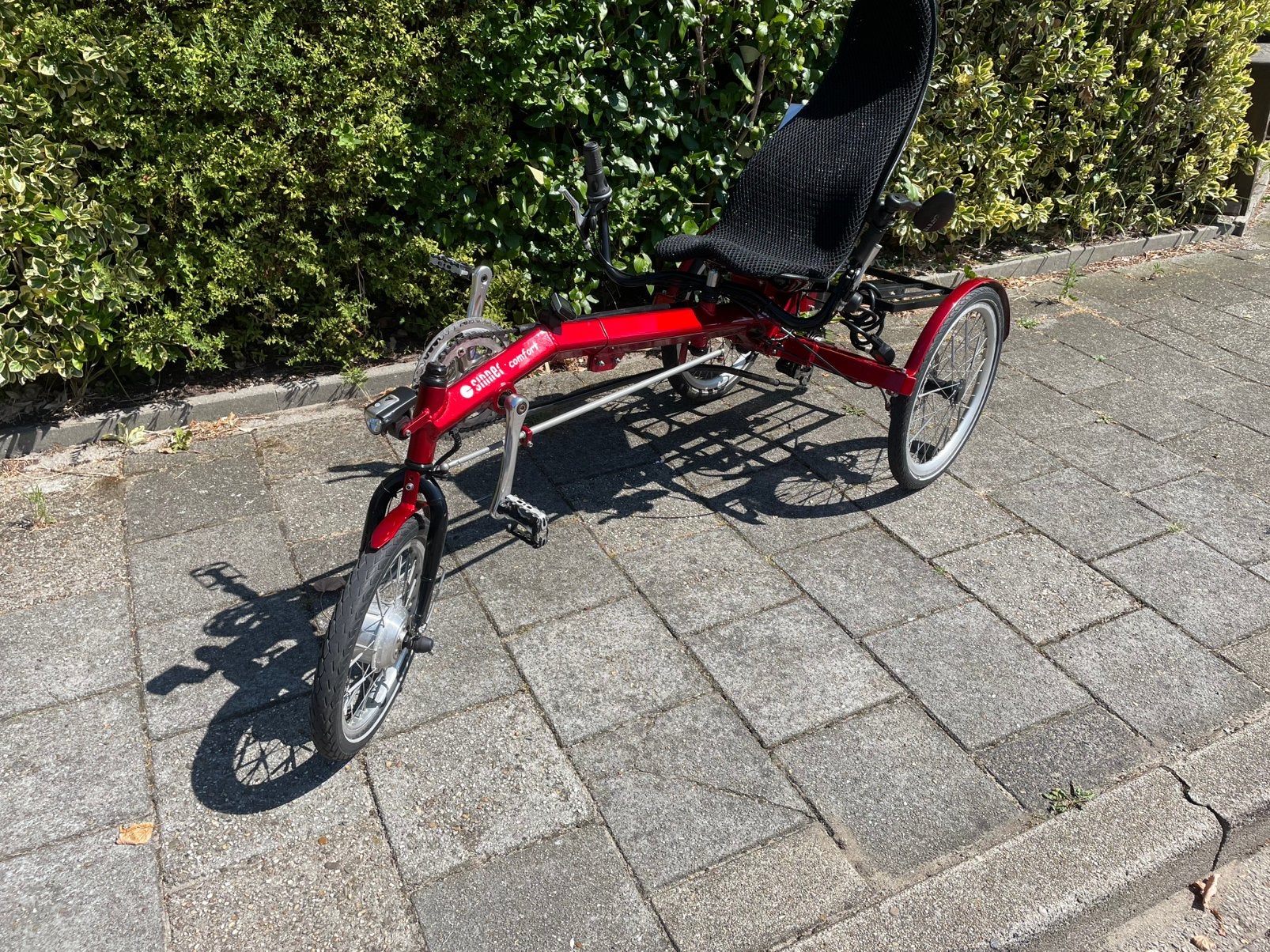 Elektrische sinner driewieler eventueel met auto, Fietsen en Brommers, Fietsen | Ligfietsen, Ophalen, Gebruikt, Overige merken