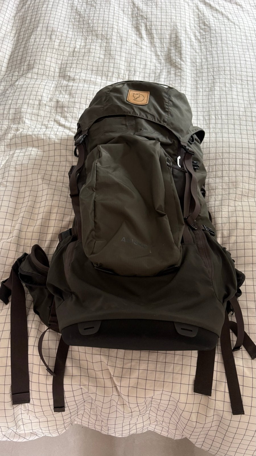 Fjällräven Abisko 55L rugzak - Zo goed als nieuw, Ophalen of Verzenden, Zo goed als nieuw, Groen, Overige typen