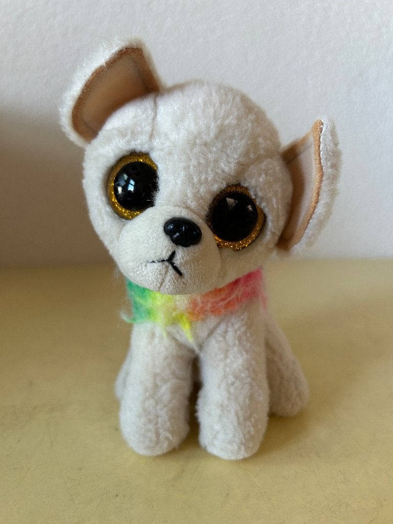 Ty Beanie Boo Chewey de Chihuahua knuffel, Gebruikt, Wasbaar, Klein (minder dan 20 cm), Beige