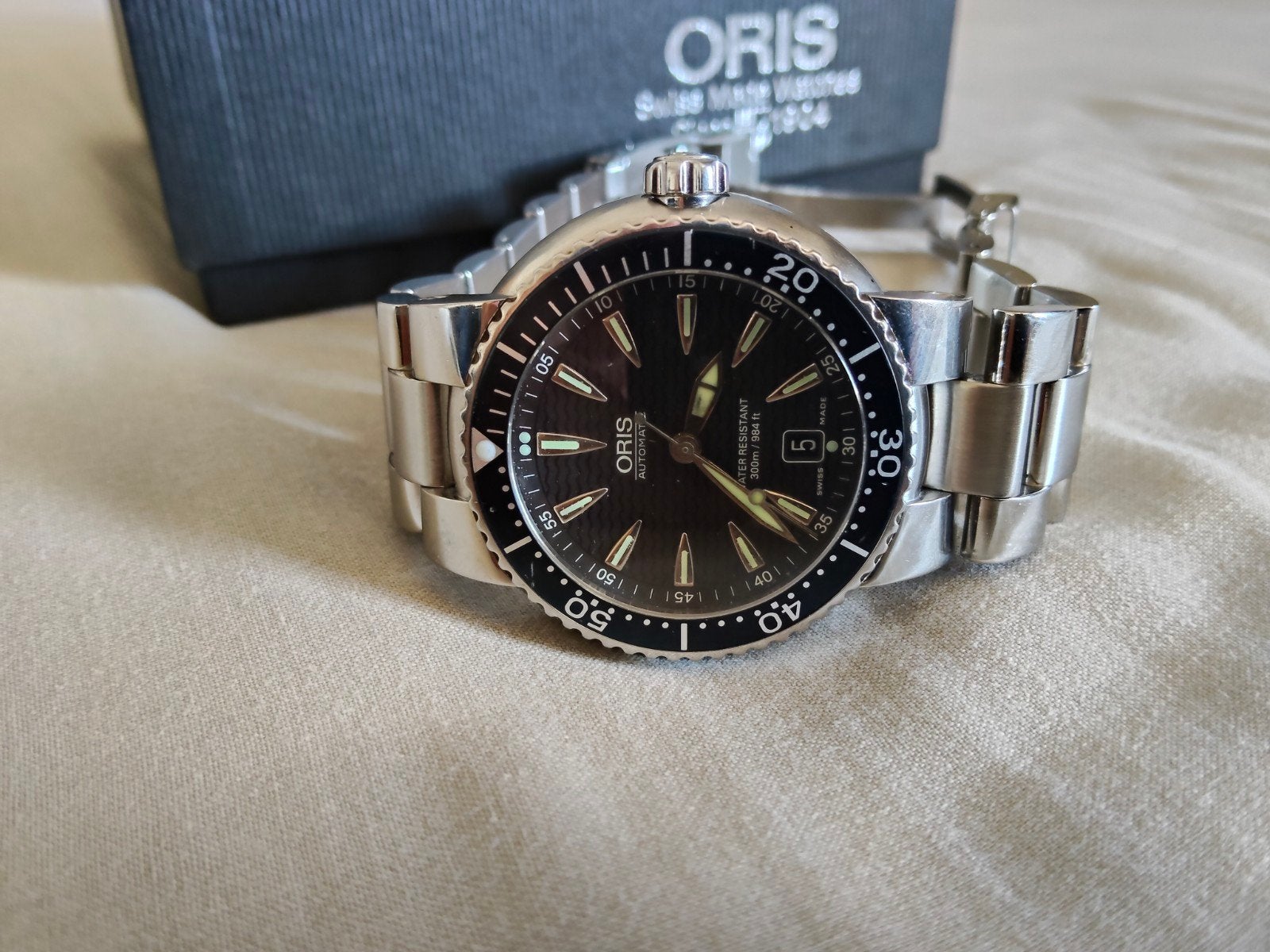 Oris Diver 7533p fullset, Overige merken, Staal, Staal, Polshorloge