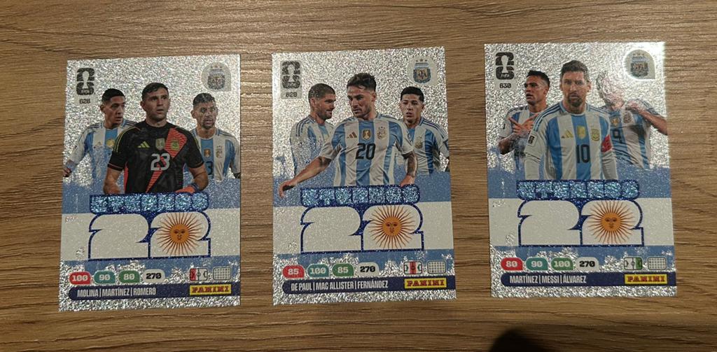 Panini Fifa world cup 2026 Adrenalyn De 3 eternoskaarten, Hobby en Vrije tijd, Ophalen of Verzenden, Nieuw, Meerdere plaatjes
