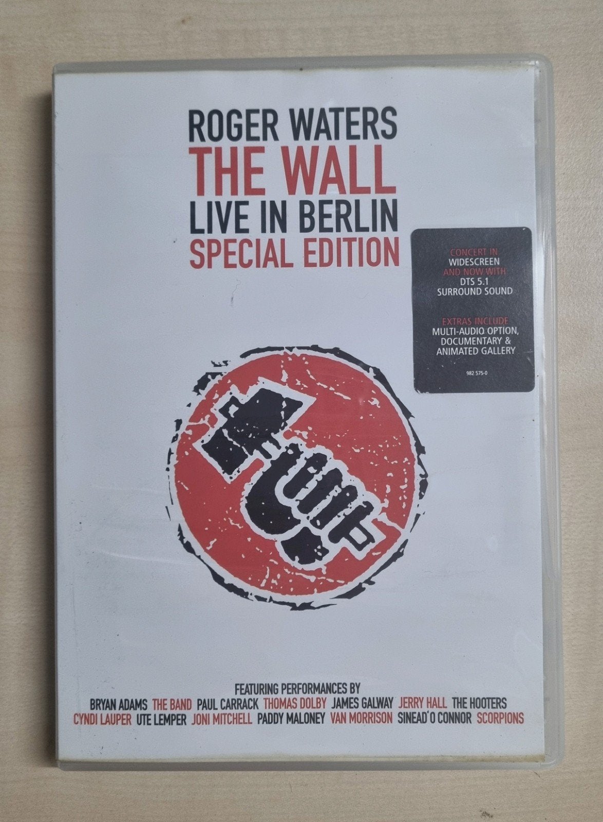 DVD - Roger Waters – The Wall Live in Berlin SPECIAL EDITION, Cd's en Dvd's, Alle leeftijden, Ophalen of Verzenden, Zo goed als nieuw