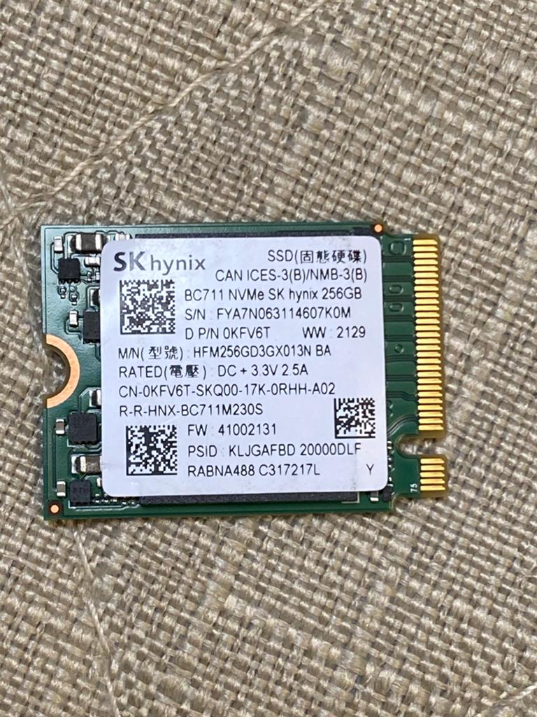 SK hynix BC711 NVMe SSD 256GB M.2 2230 +test rapport, Computers en Software, Harde schijven, Ophalen of Verzenden, Laptop, USB