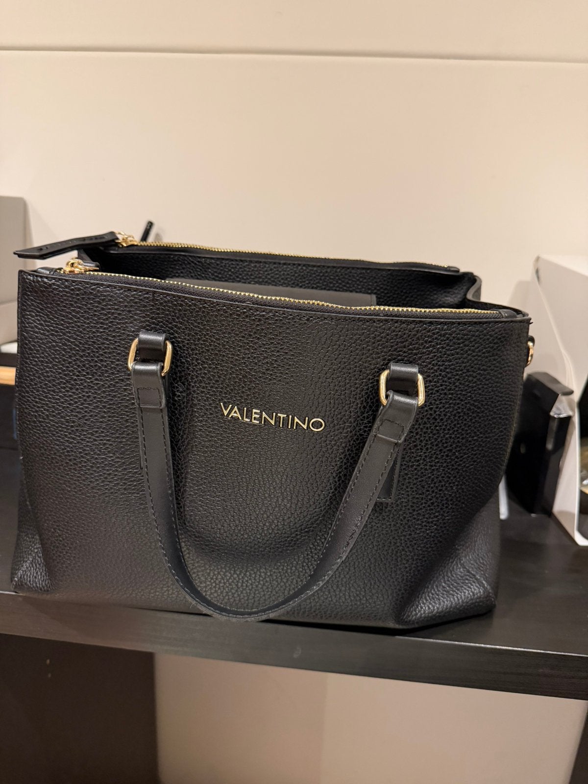 Valentino tas, Ophalen of Verzenden, Zo goed als nieuw, Zwart, Handtas