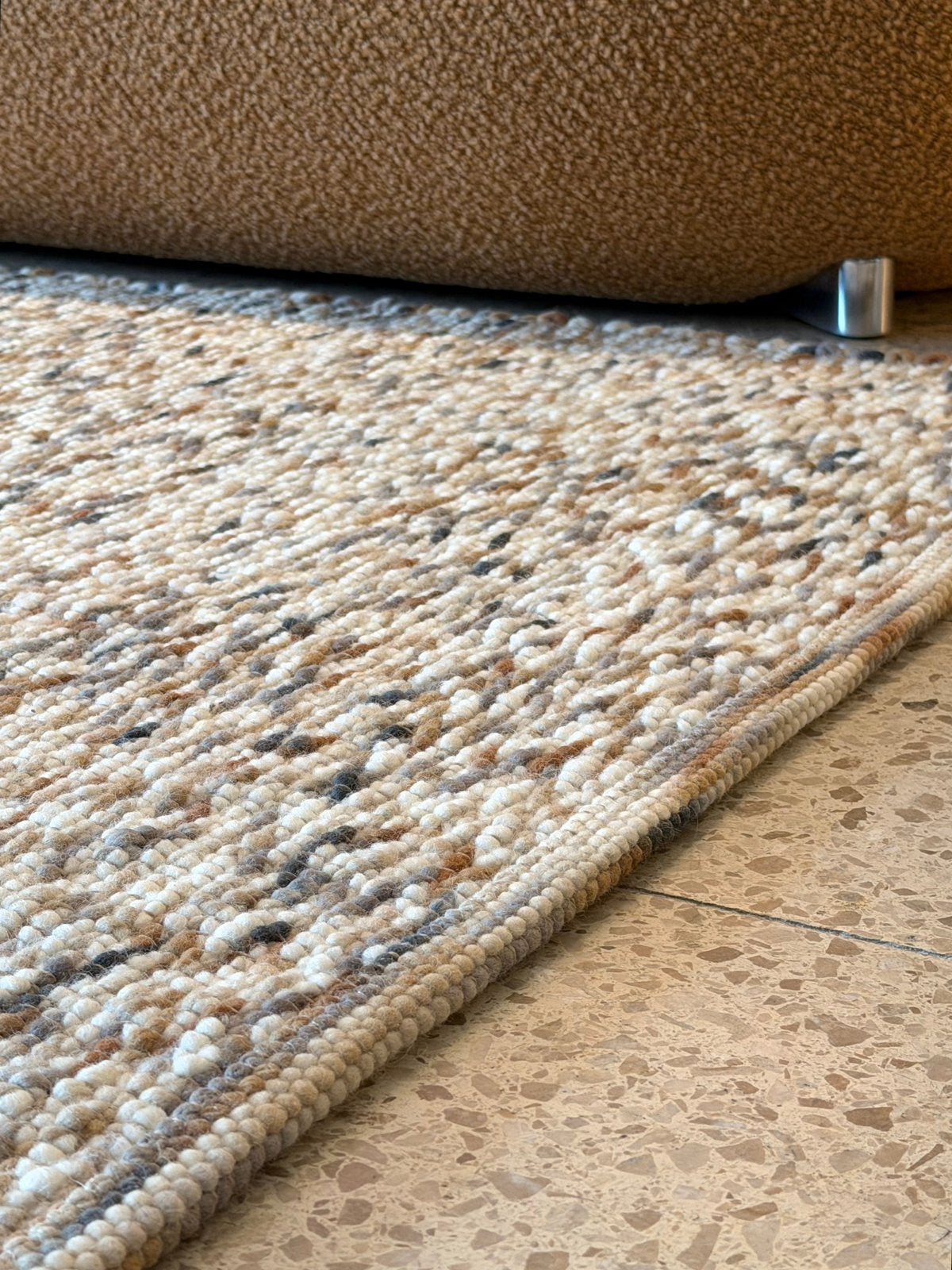 Brink en Campman tapijt Drift 129901 Terrazzo 215 x 215, Ophalen, Vierkant, Zo goed als nieuw, 200 cm of meer