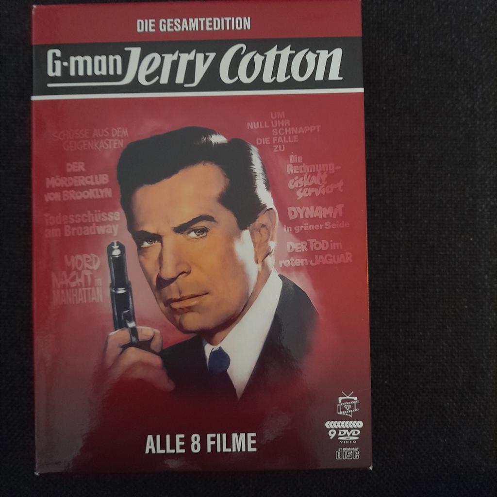 Duitse dvd box met 8 films FBI G-man Jerry Cotton, Alle leeftijden, Boxset, Ophalen of Verzenden, Zo goed als nieuw