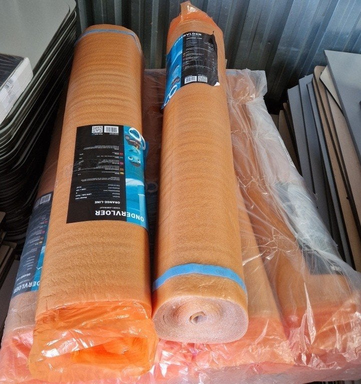 90 m2 Co-Pro Orange-Line ondervloer voor laminaat, parket, Cotap, Oosterbrugstraat 27, 8281 BT Genemuiden, 75 m² of meer, Nieuw